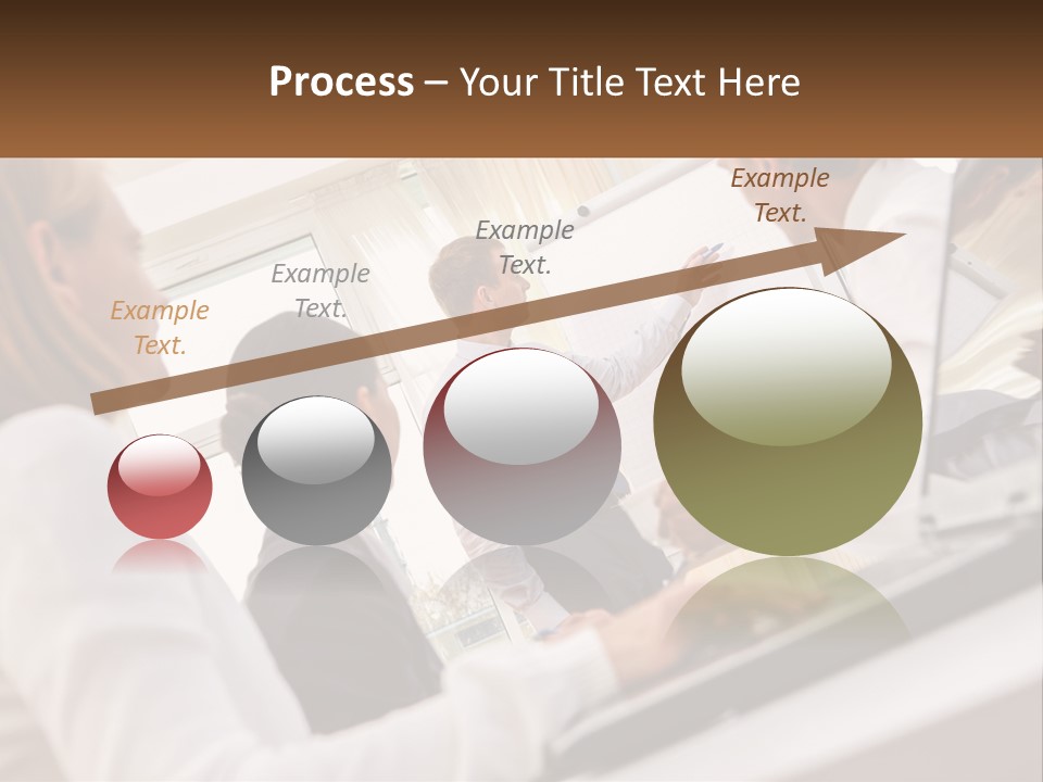 A Group Of Business People In A Meeting PowerPoint Template