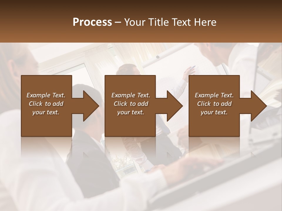 A Group Of Business People In A Meeting PowerPoint Template