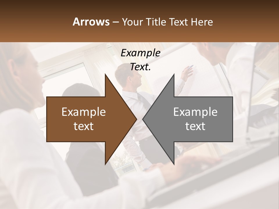 A Group Of Business People In A Meeting PowerPoint Template