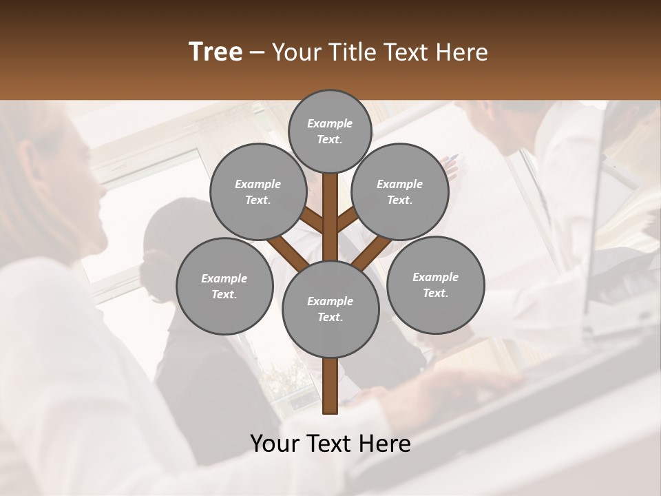 A Group Of Business People In A Meeting PowerPoint Template