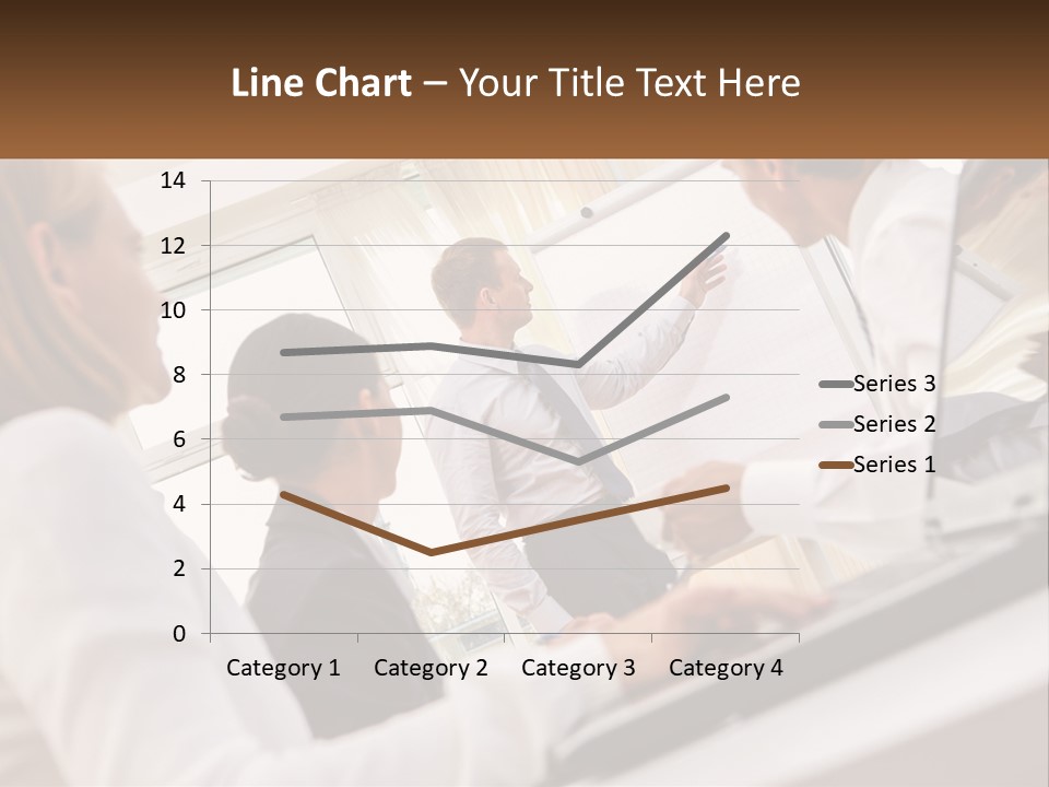 A Group Of Business People In A Meeting PowerPoint Template