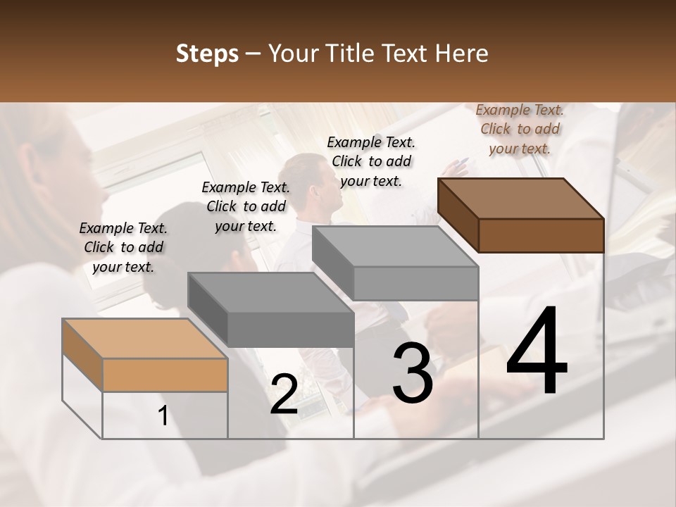 A Group Of Business People In A Meeting PowerPoint Template