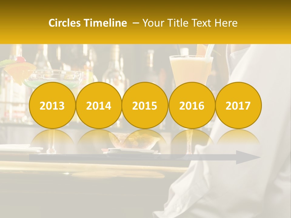 A Man Sitting At A Bar With A Variety Of Drinks PowerPoint Template