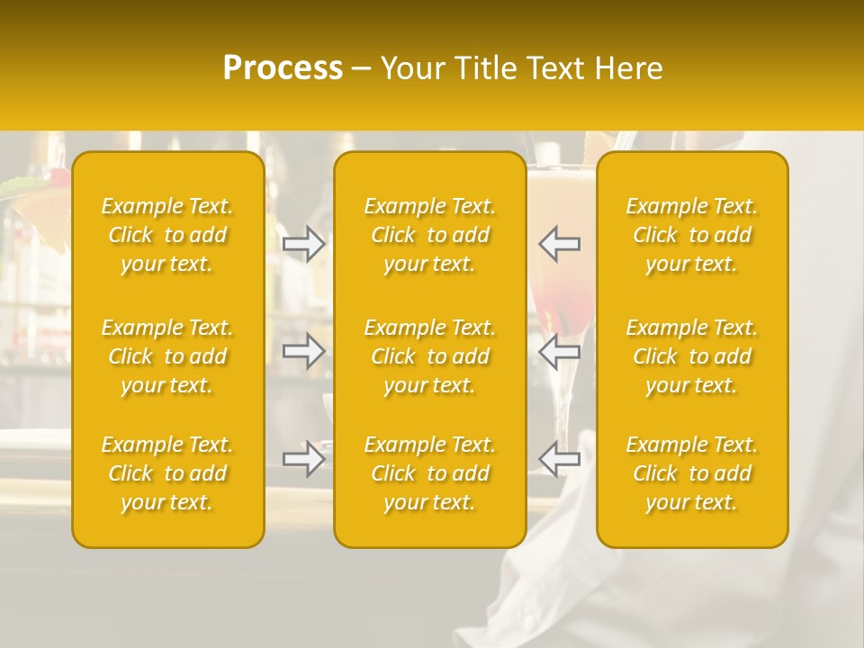 A Man Sitting At A Bar With A Variety Of Drinks PowerPoint Template
