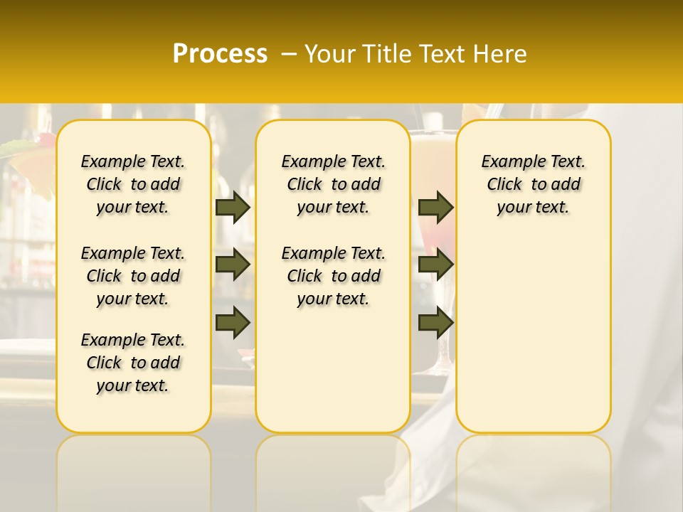 A Man Sitting At A Bar With A Variety Of Drinks PowerPoint Template