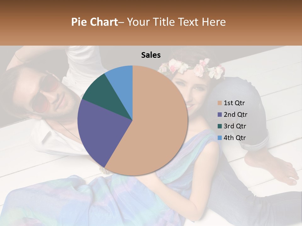 A Man And A Woman Laying On A Dock PowerPoint Template