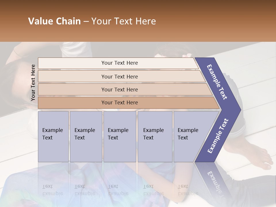 A Man And A Woman Laying On A Dock PowerPoint Template