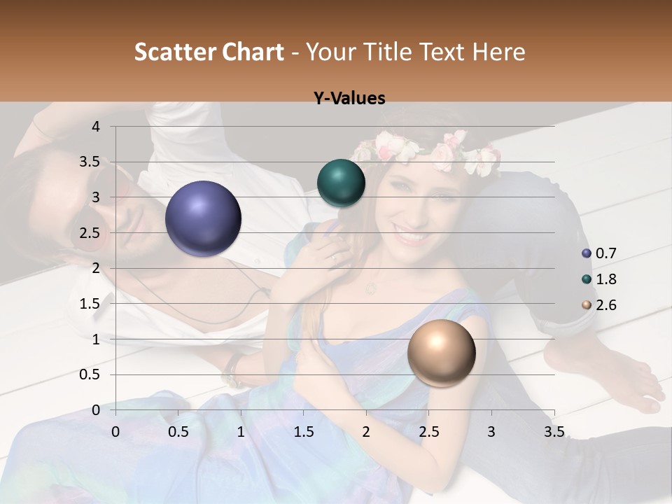 A Man And A Woman Laying On A Dock PowerPoint Template