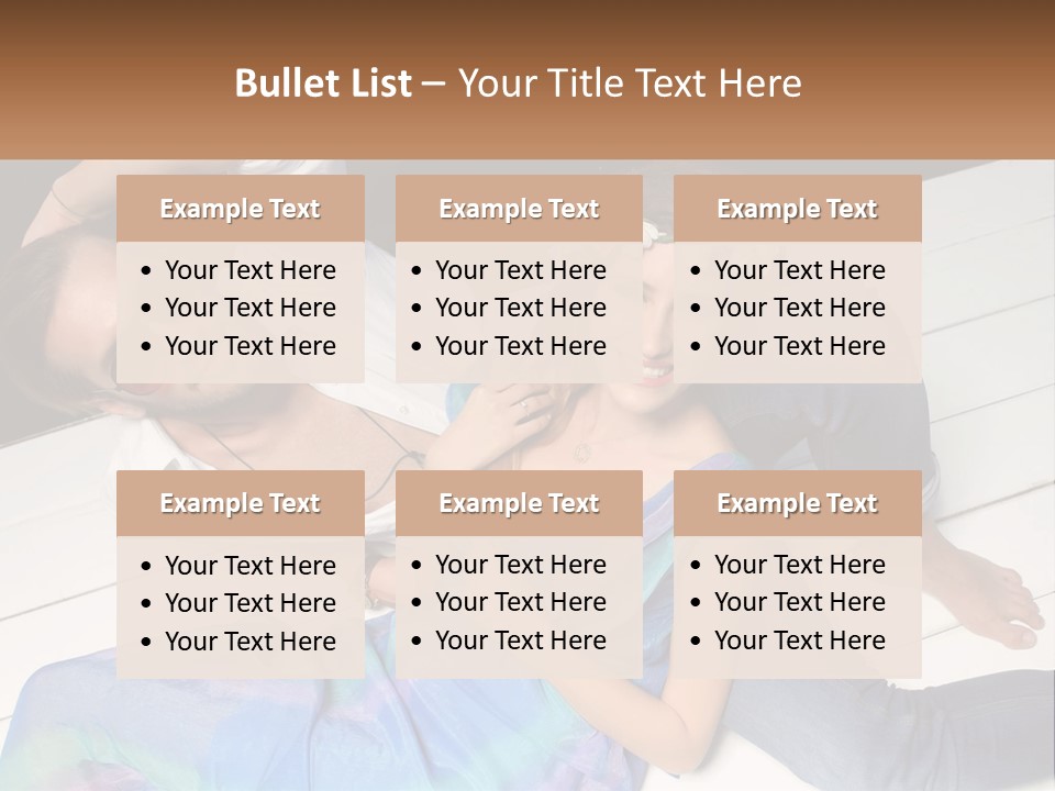 A Man And A Woman Laying On A Dock PowerPoint Template