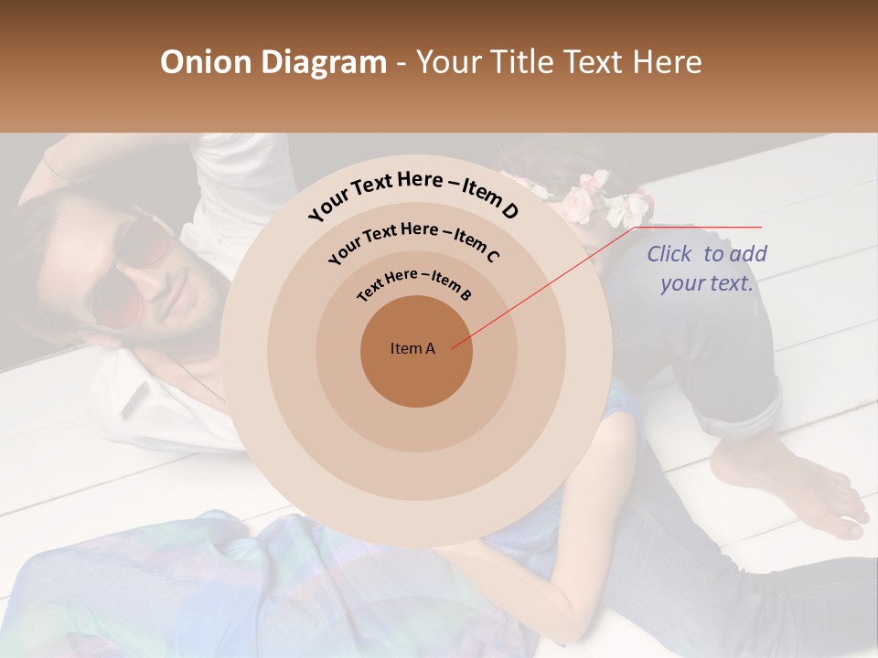 A Man And A Woman Laying On A Dock PowerPoint Template