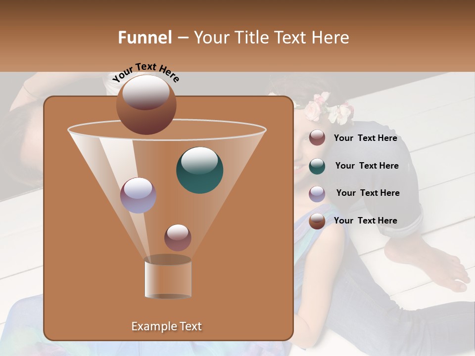 A Man And A Woman Laying On A Dock PowerPoint Template