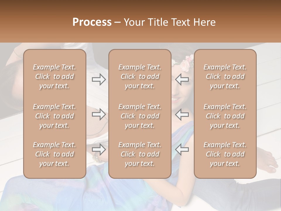 A Man And A Woman Laying On A Dock PowerPoint Template