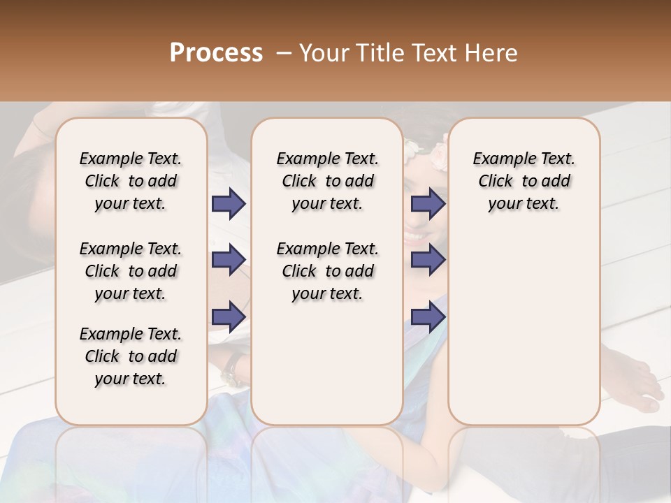 A Man And A Woman Laying On A Dock PowerPoint Template