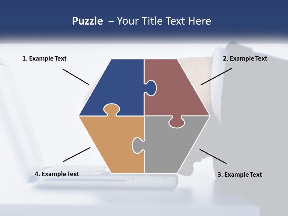 A Man With His Head On A Laptop Keyboard PowerPoint Template