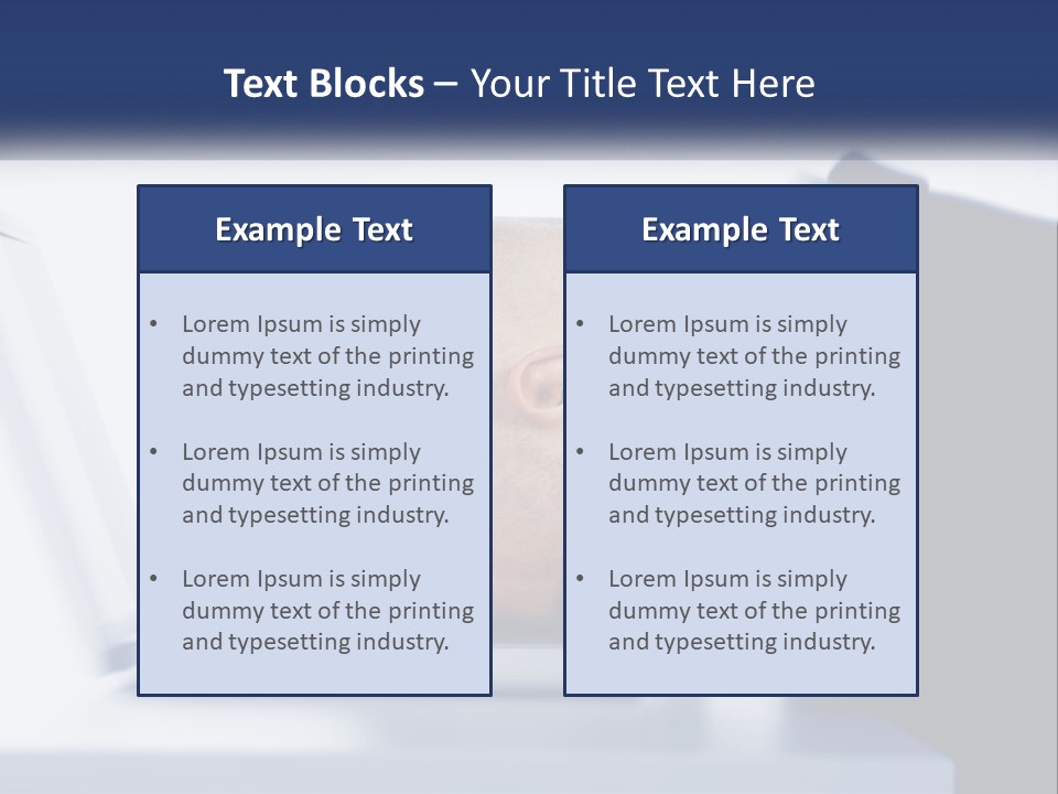 A Man With His Head On A Laptop Keyboard PowerPoint Template