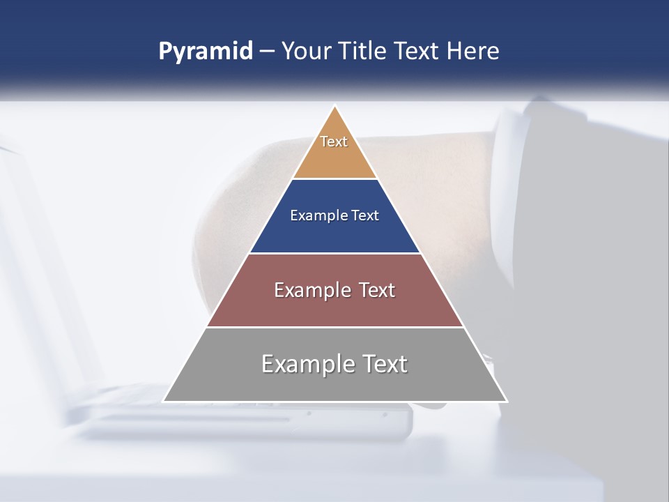 A Man With His Head On A Laptop Keyboard PowerPoint Template