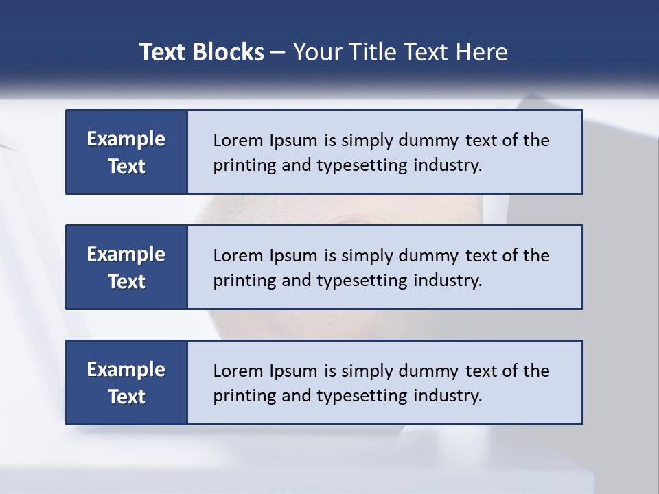 A Man With His Head On A Laptop Keyboard PowerPoint Template