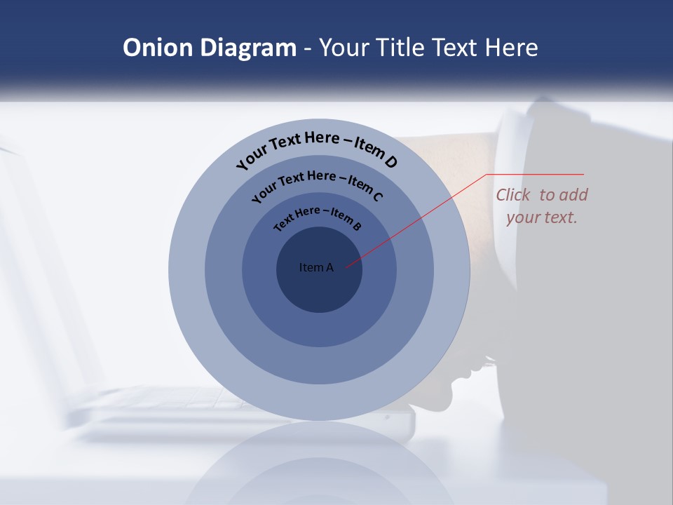 A Man With His Head On A Laptop Keyboard PowerPoint Template