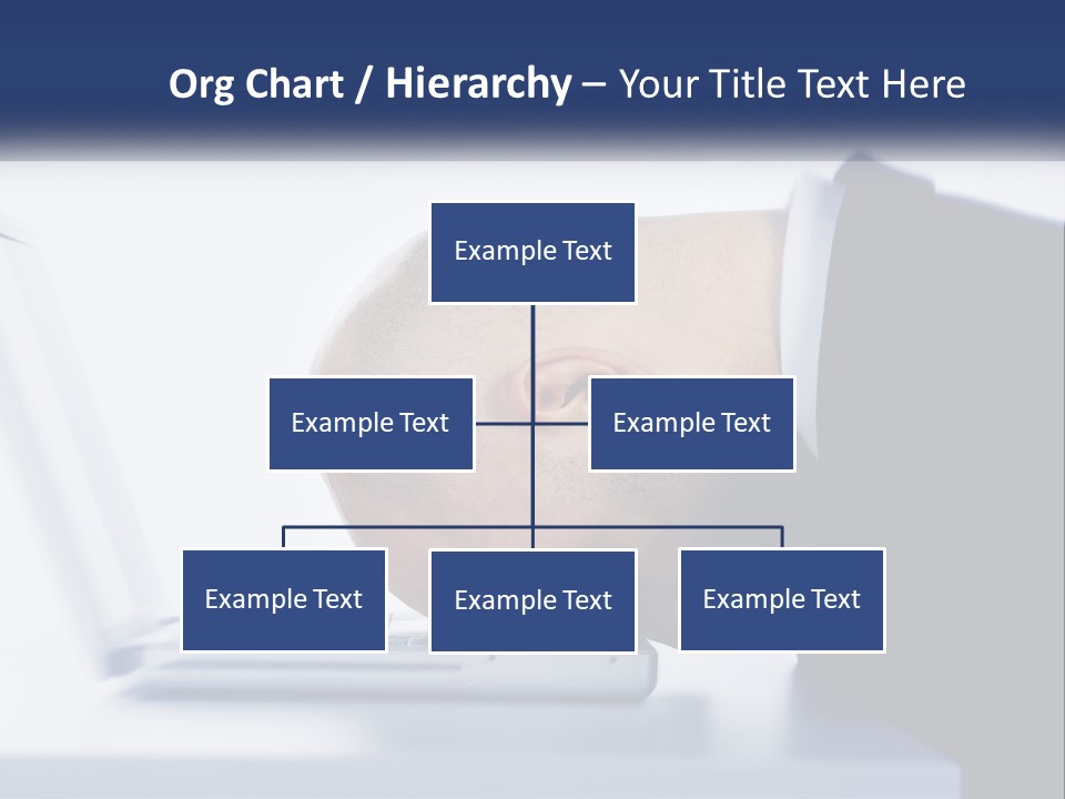 A Man With His Head On A Laptop Keyboard PowerPoint Template