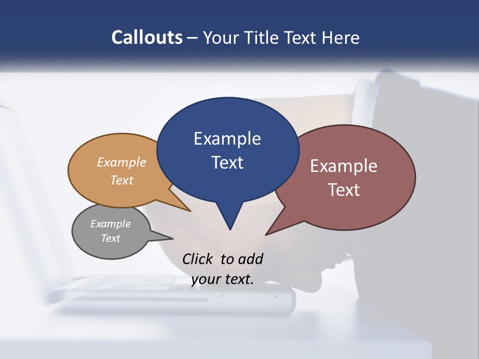 A Man With His Head On A Laptop Keyboard PowerPoint Template