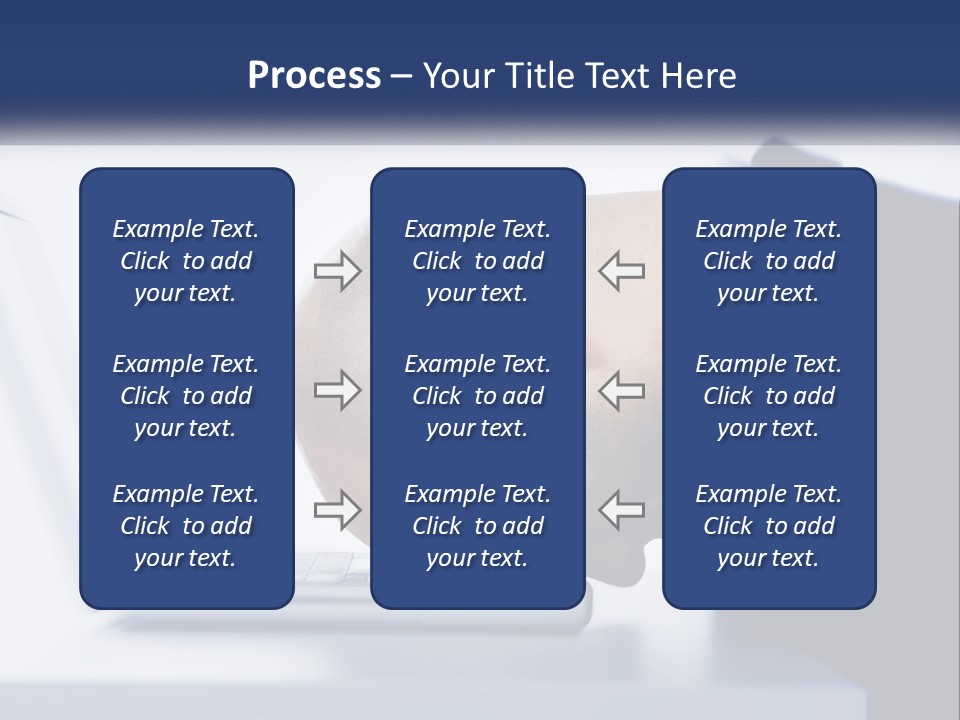 A Man With His Head On A Laptop Keyboard PowerPoint Template