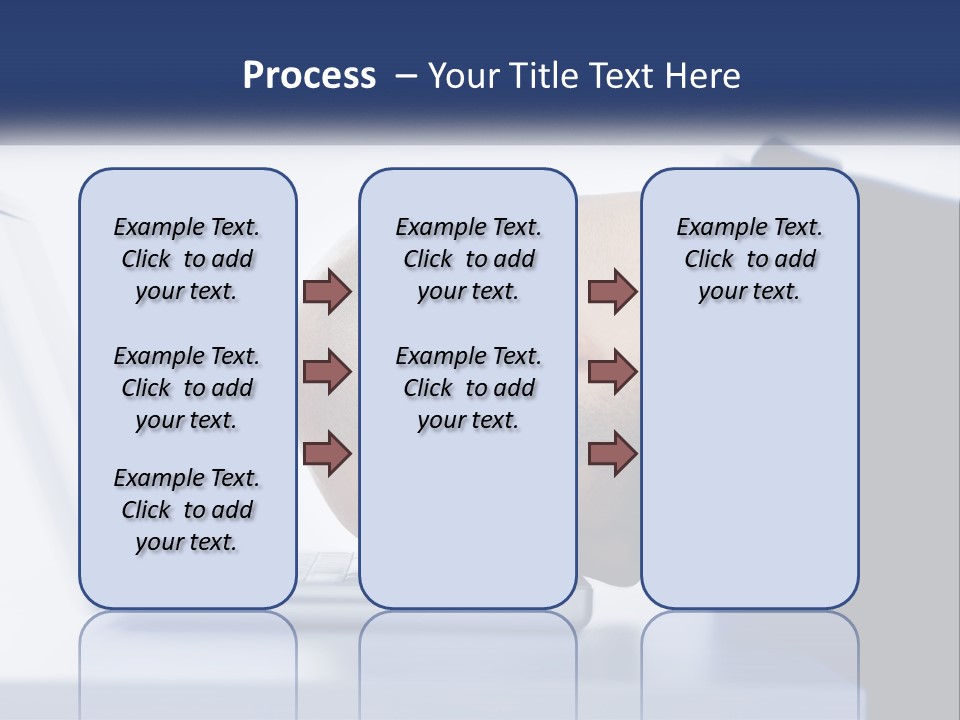 A Man With His Head On A Laptop Keyboard PowerPoint Template