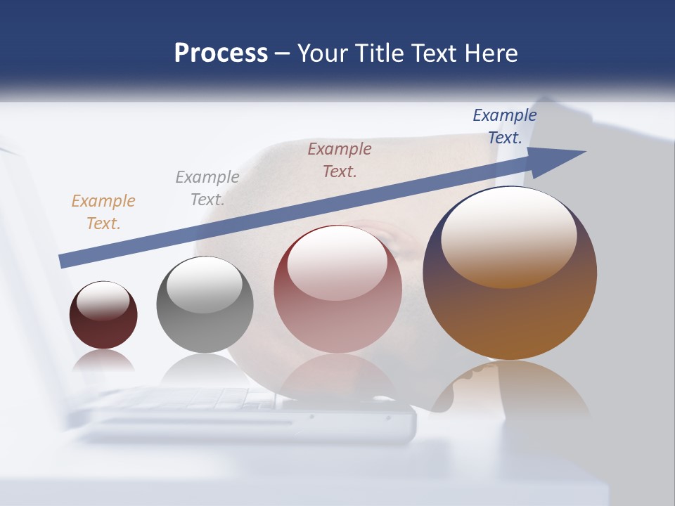 A Man With His Head On A Laptop Keyboard PowerPoint Template