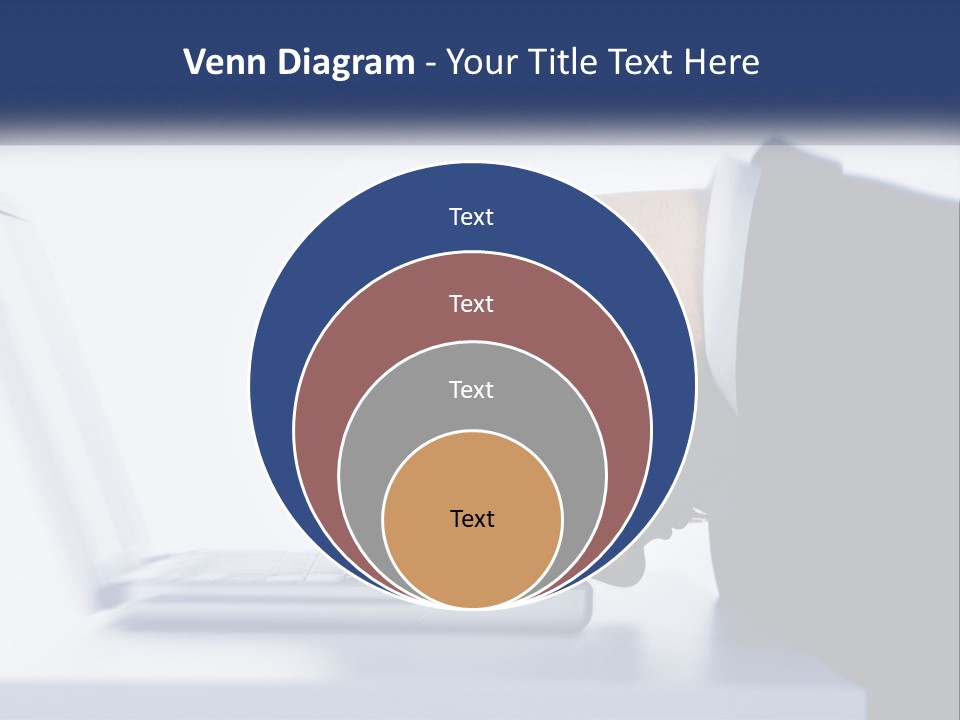A Man With His Head On A Laptop Keyboard PowerPoint Template