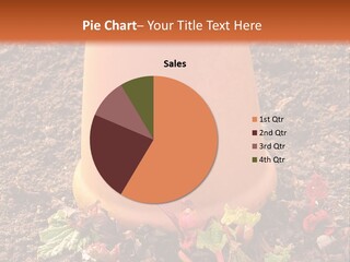 A Brown Vase Sitting On Top Of A Pile Of Dirt PowerPoint Template