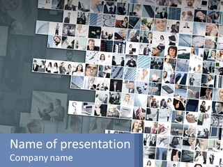 A Large Number Of People Are Shown In This Powerpoint Presentation PowerPoint Template