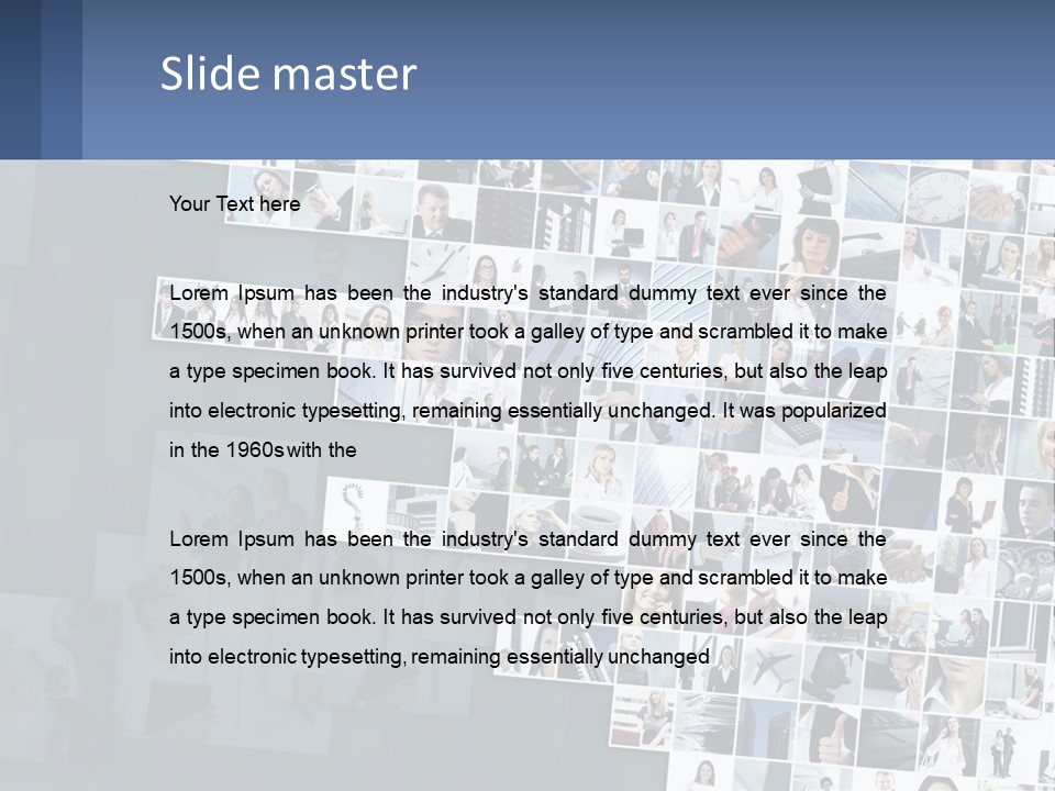 A Large Number Of People Are Shown In This Powerpoint Presentation PowerPoint Template