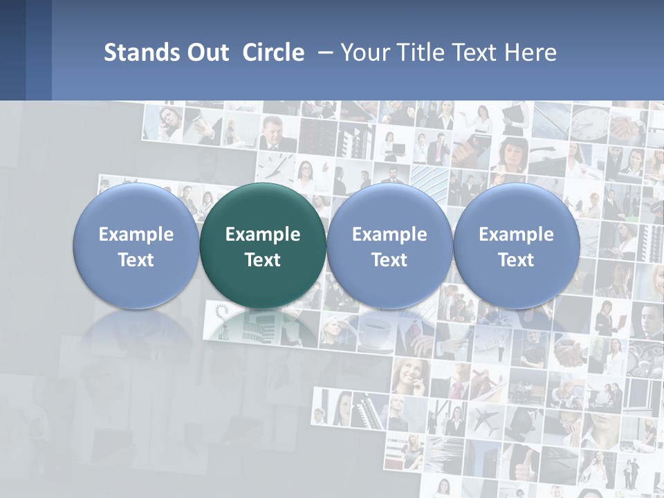 A Large Number Of People Are Shown In This Powerpoint Presentation PowerPoint Template