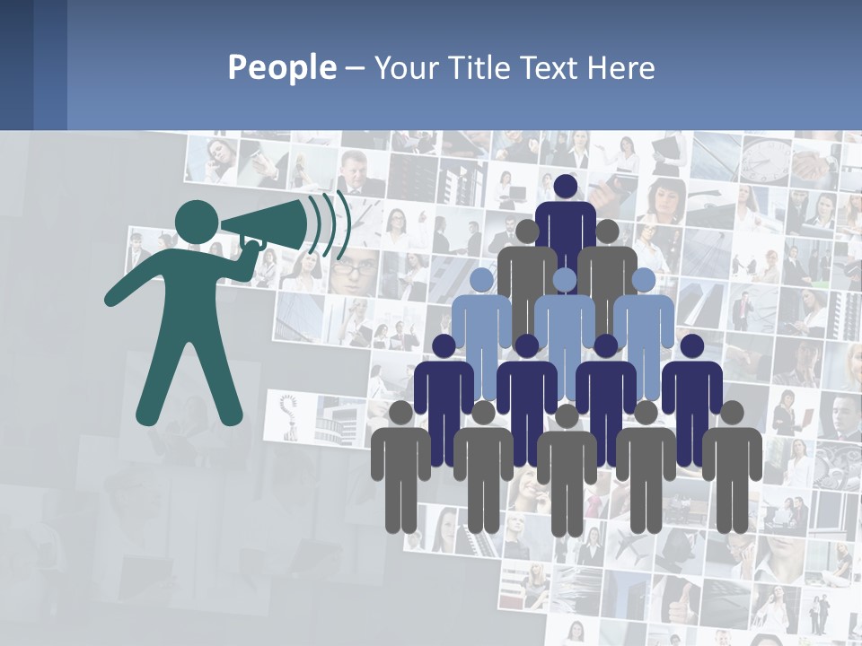 A Large Number Of People Are Shown In This Powerpoint Presentation PowerPoint Template