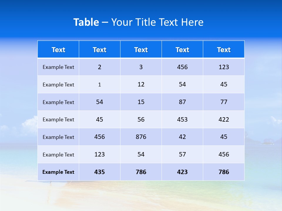 A Boat In The Ocean With A Mountain In The Background PowerPoint Template