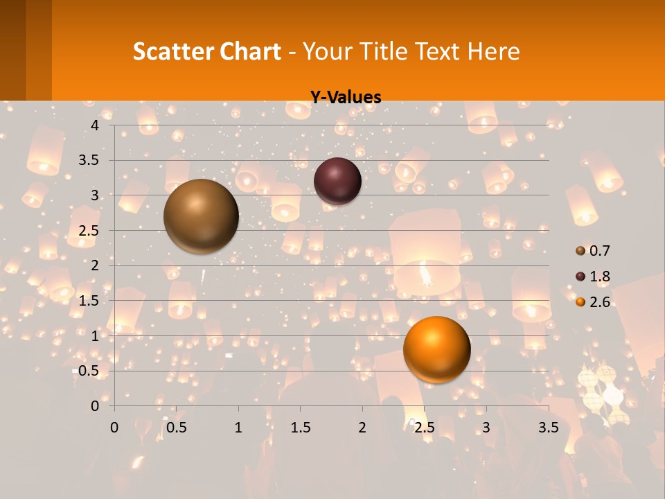 A Group Of People Standing In Front Of A Sky Full Of Lanterns PowerPoint Template