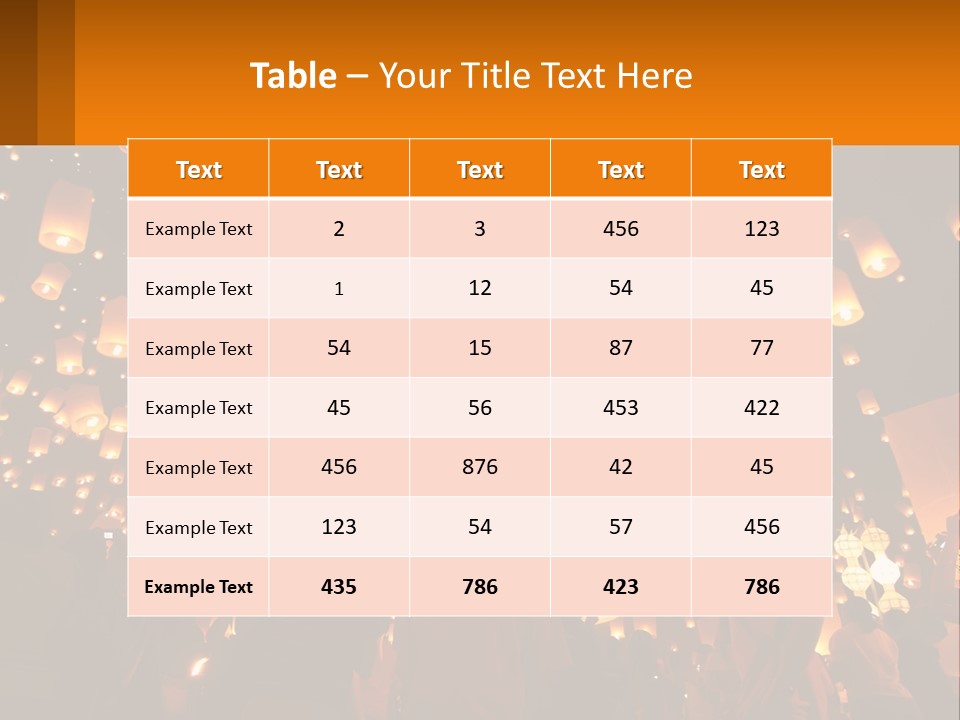 A Group Of People Standing In Front Of A Sky Full Of Lanterns PowerPoint Template