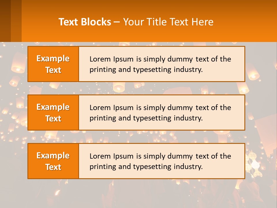 A Group Of People Standing In Front Of A Sky Full Of Lanterns PowerPoint Template
