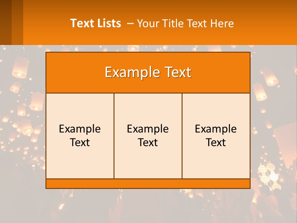 A Group Of People Standing In Front Of A Sky Full Of Lanterns PowerPoint Template