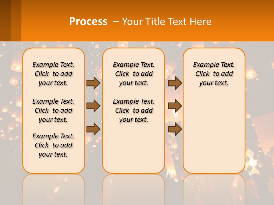 A Group Of People Standing In Front Of A Sky Full Of Lanterns PowerPoint Template