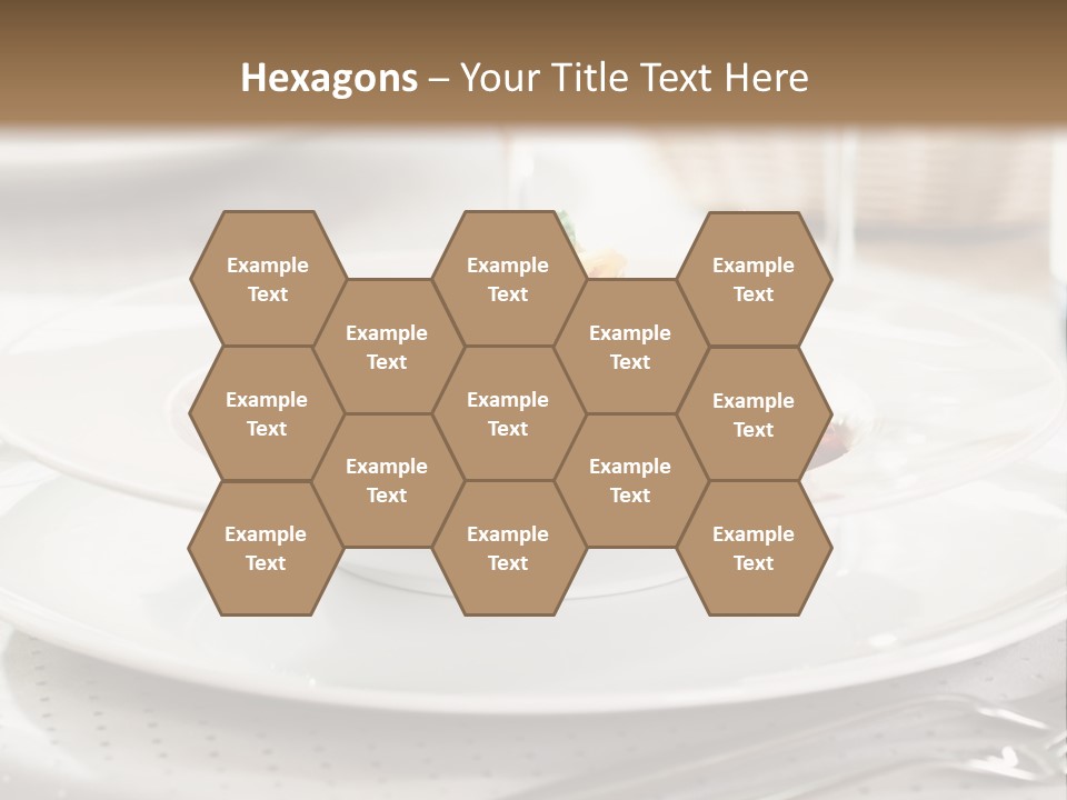 A Plate Of Food And A Bottle Of Wine On A Table PowerPoint Template