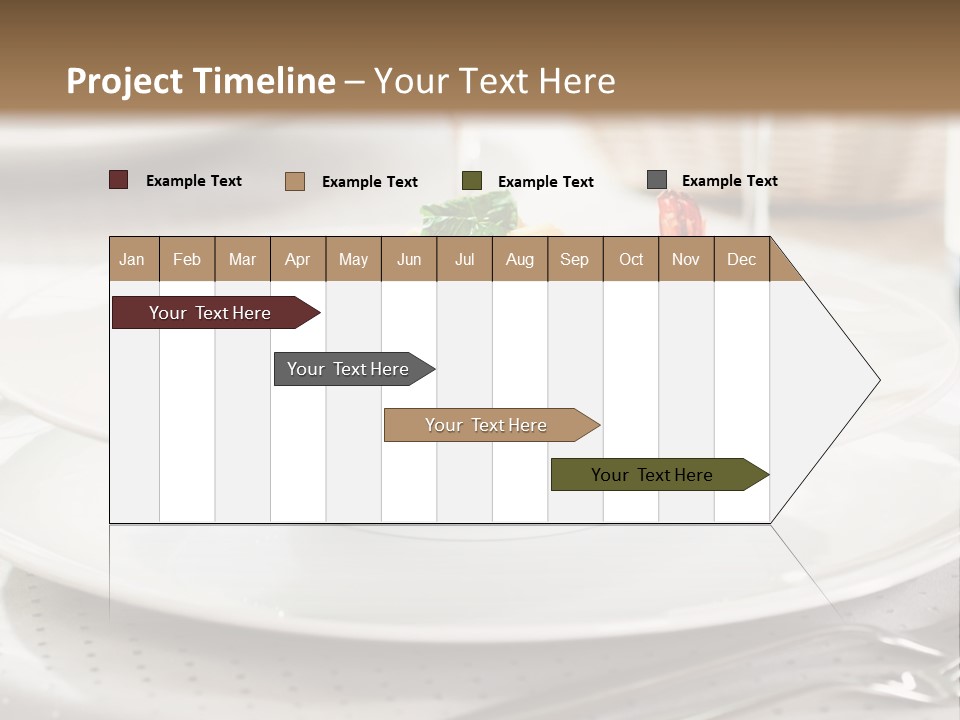 A Plate Of Food And A Bottle Of Wine On A Table PowerPoint Template