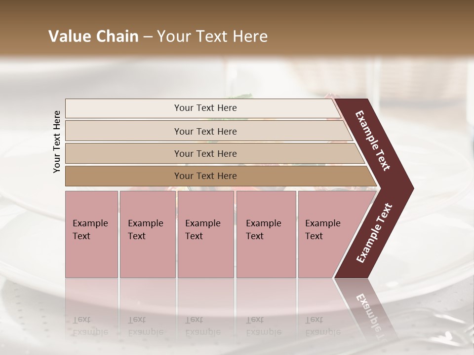 A Plate Of Food And A Bottle Of Wine On A Table PowerPoint Template