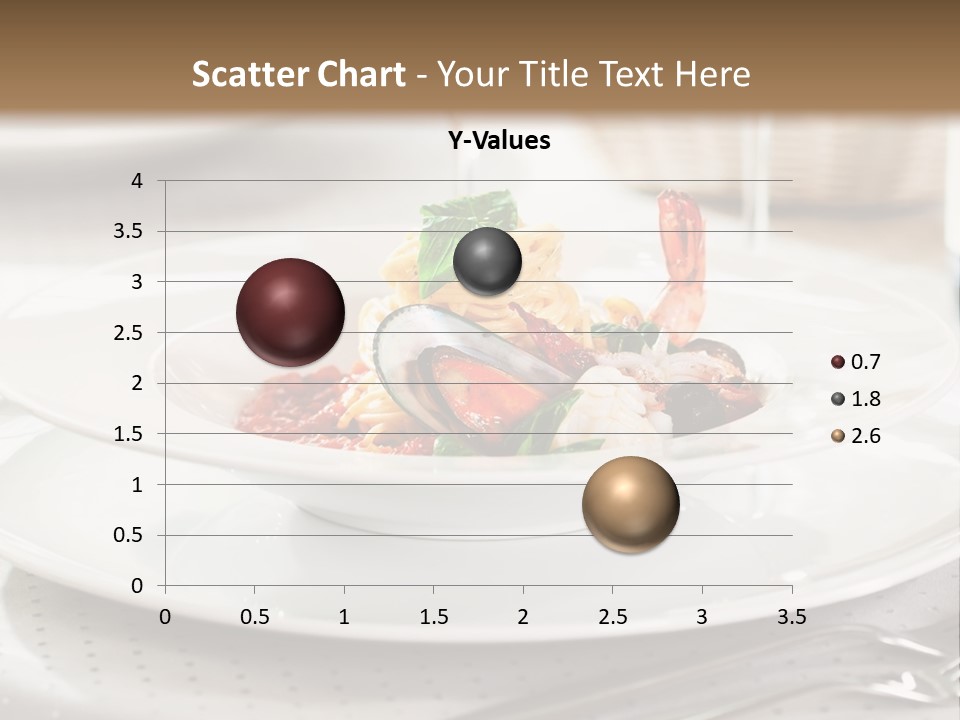 A Plate Of Food And A Bottle Of Wine On A Table PowerPoint Template