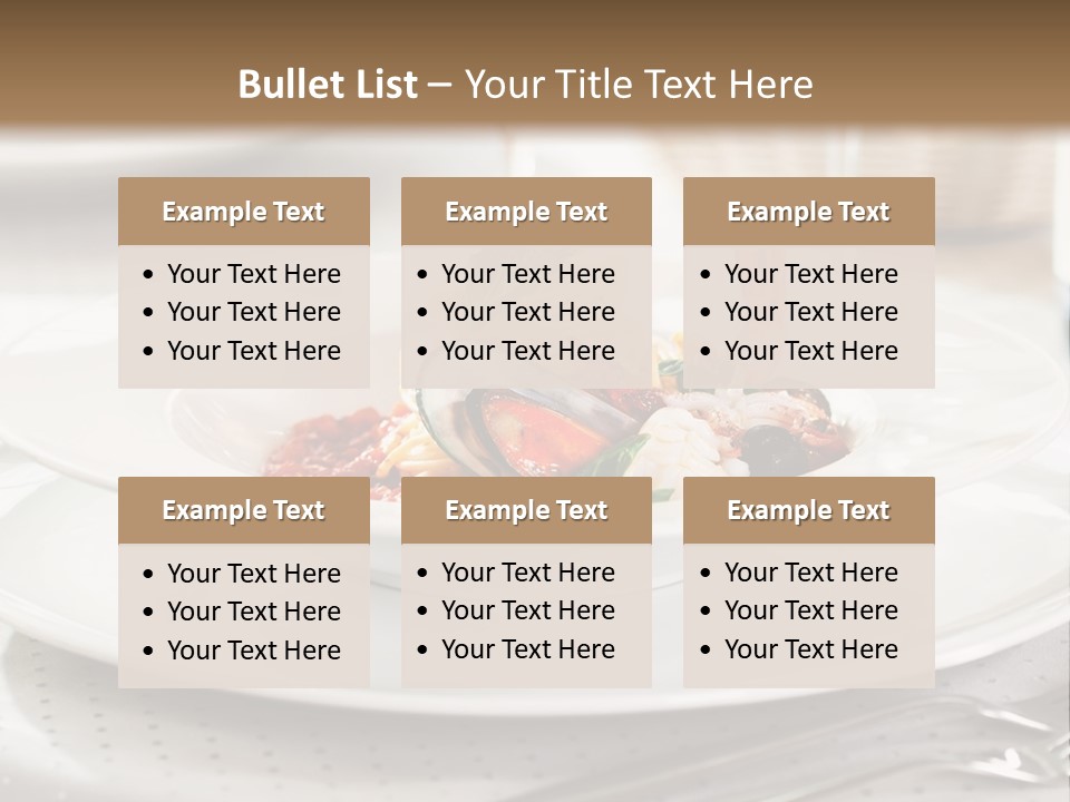 A Plate Of Food And A Bottle Of Wine On A Table PowerPoint Template