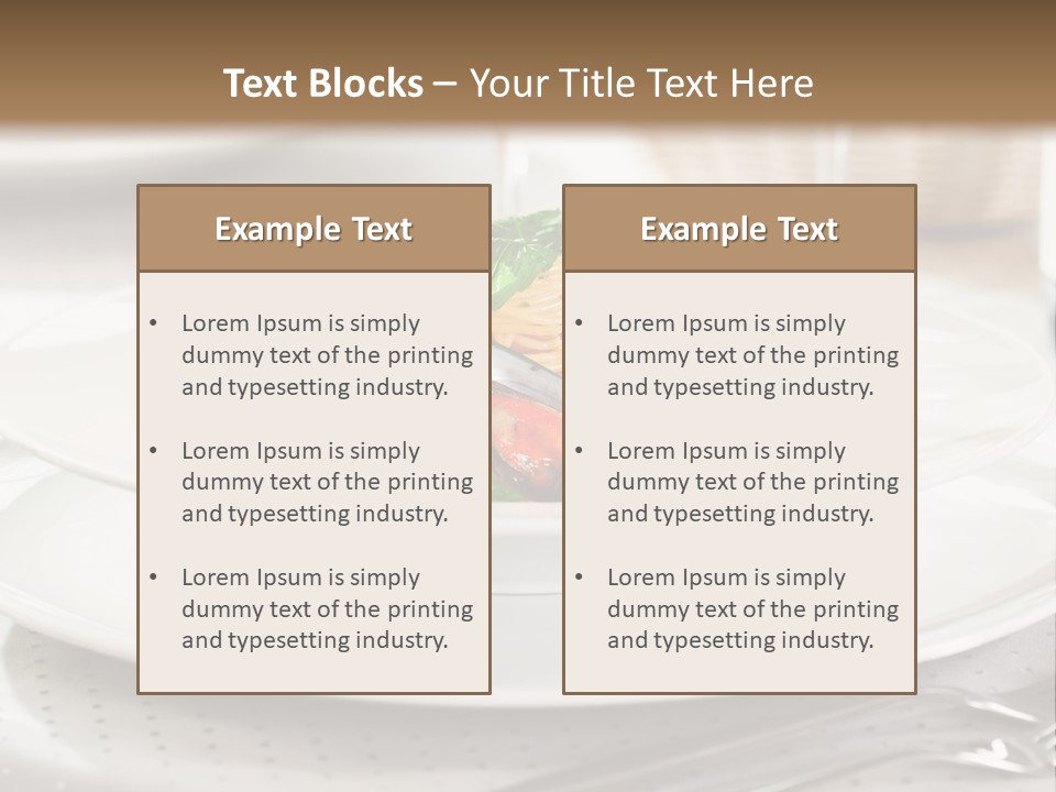 A Plate Of Food And A Bottle Of Wine On A Table PowerPoint Template
