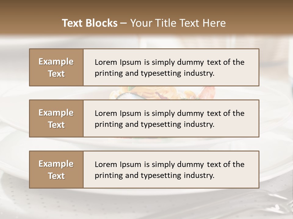 A Plate Of Food And A Bottle Of Wine On A Table PowerPoint Template