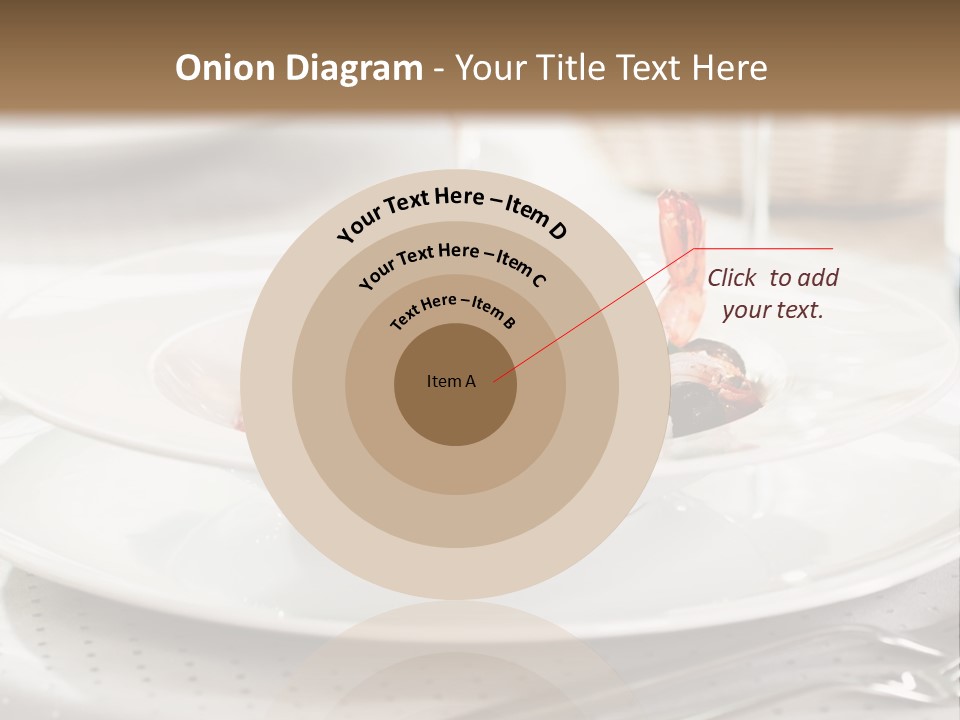 A Plate Of Food And A Bottle Of Wine On A Table PowerPoint Template