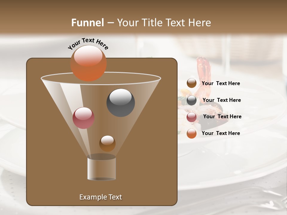 A Plate Of Food And A Bottle Of Wine On A Table PowerPoint Template