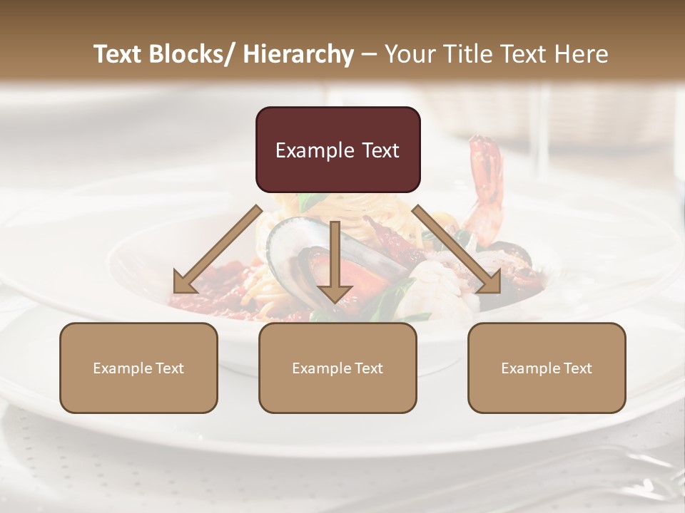 A Plate Of Food And A Bottle Of Wine On A Table PowerPoint Template