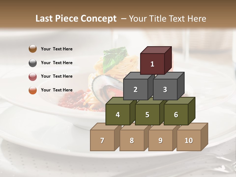 A Plate Of Food And A Bottle Of Wine On A Table PowerPoint Template